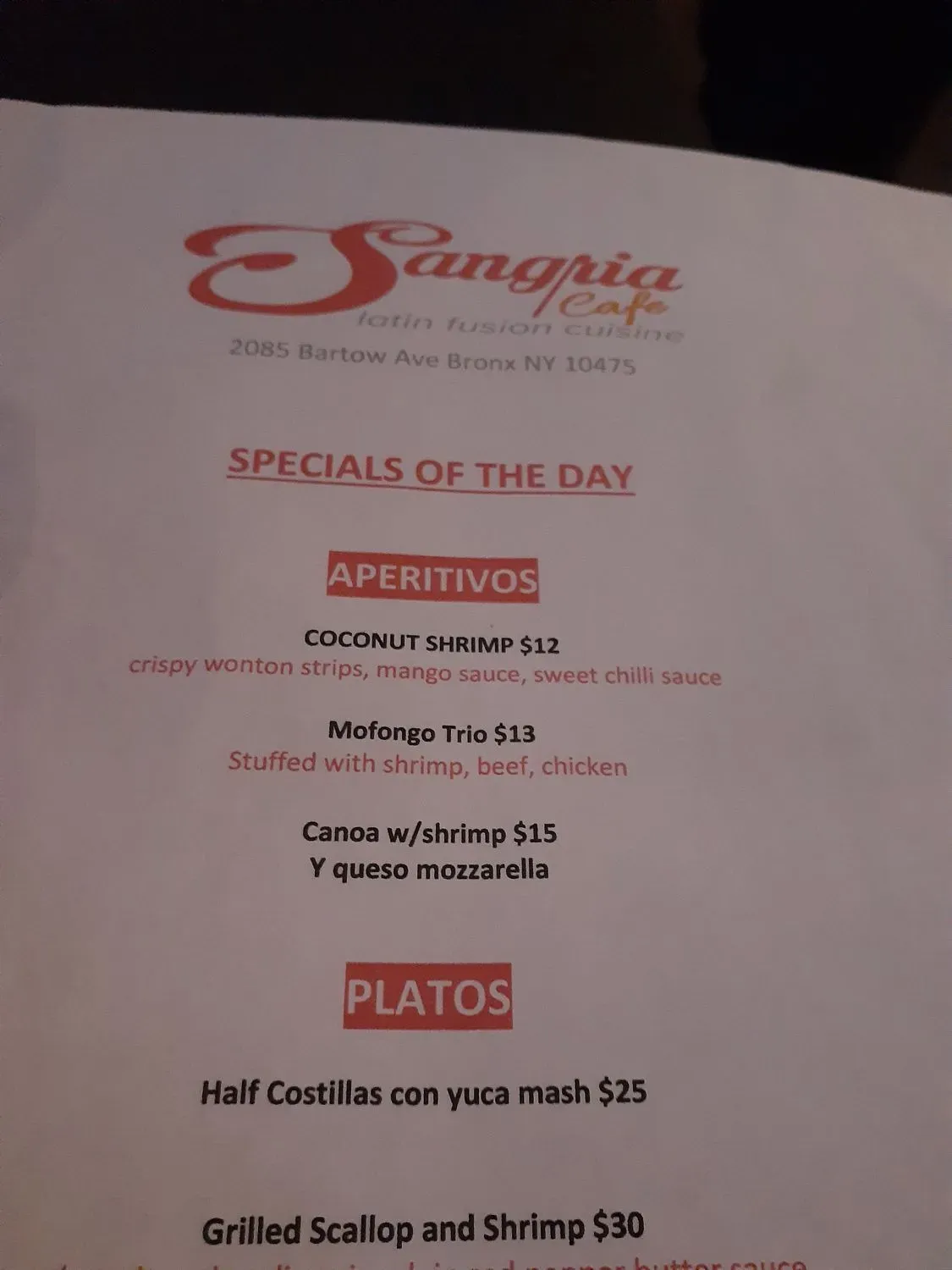 Menu 5