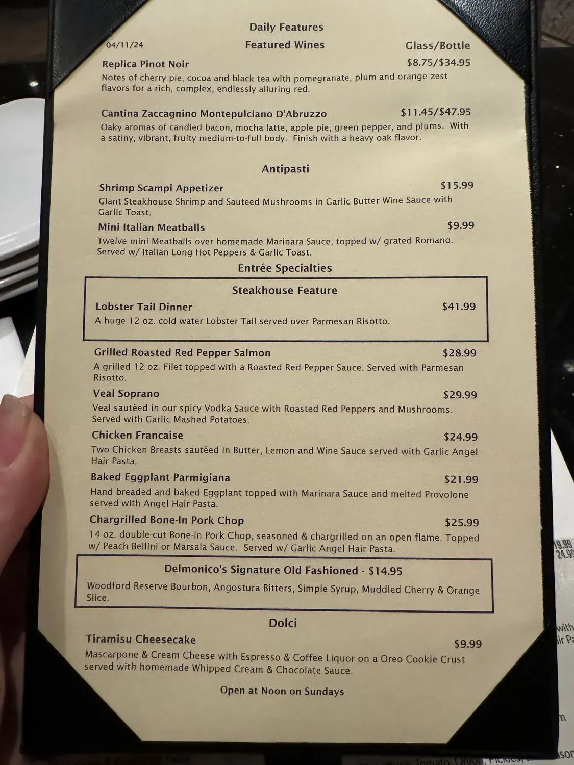 Menu 5