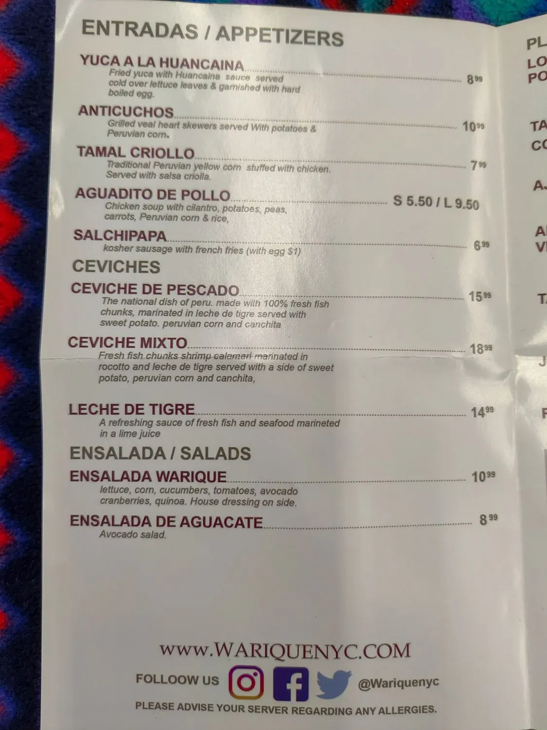 Menu 6