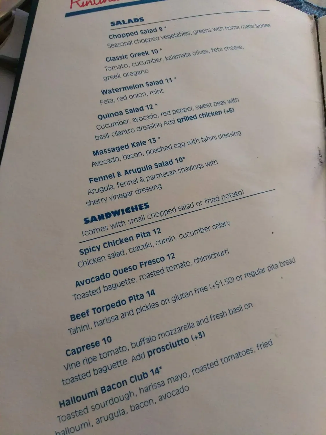 Menu 2