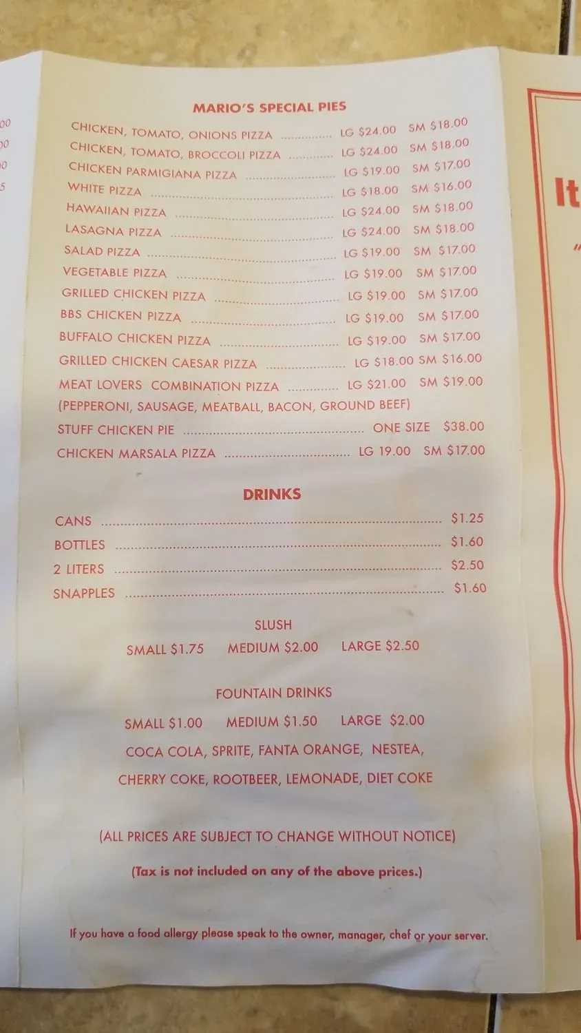 Menu 3