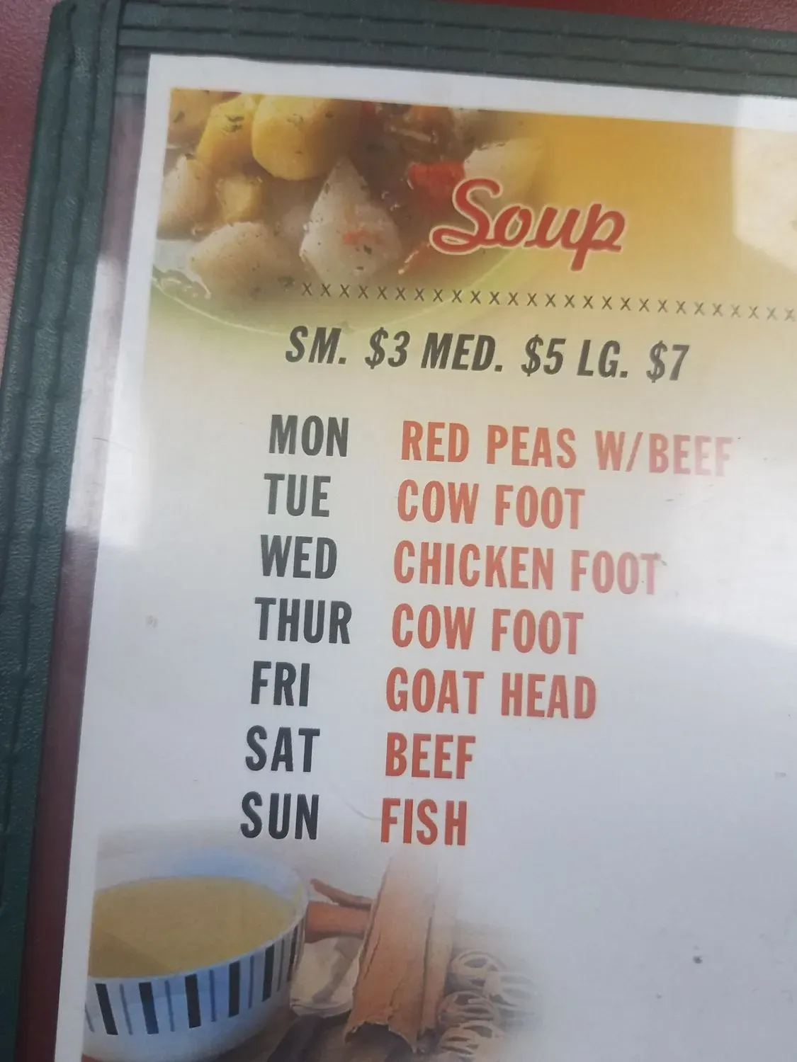 Menu 5