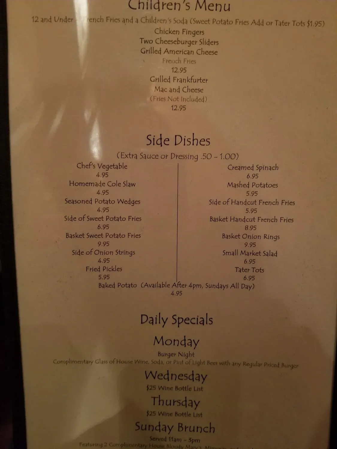 Menu 5