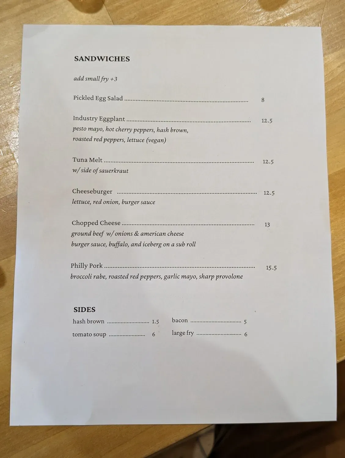 Menu 2