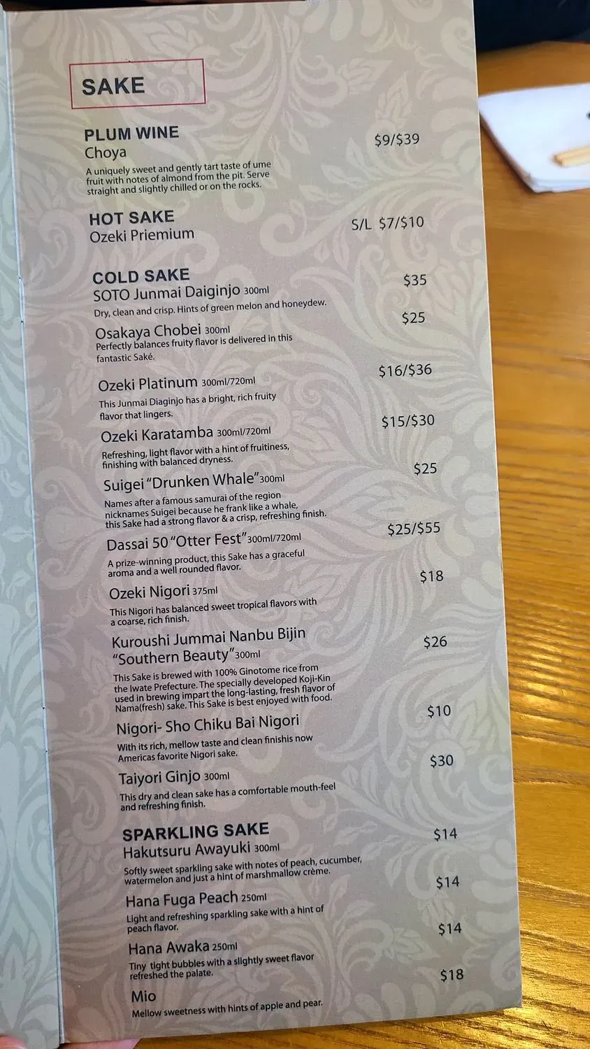 Menu 5