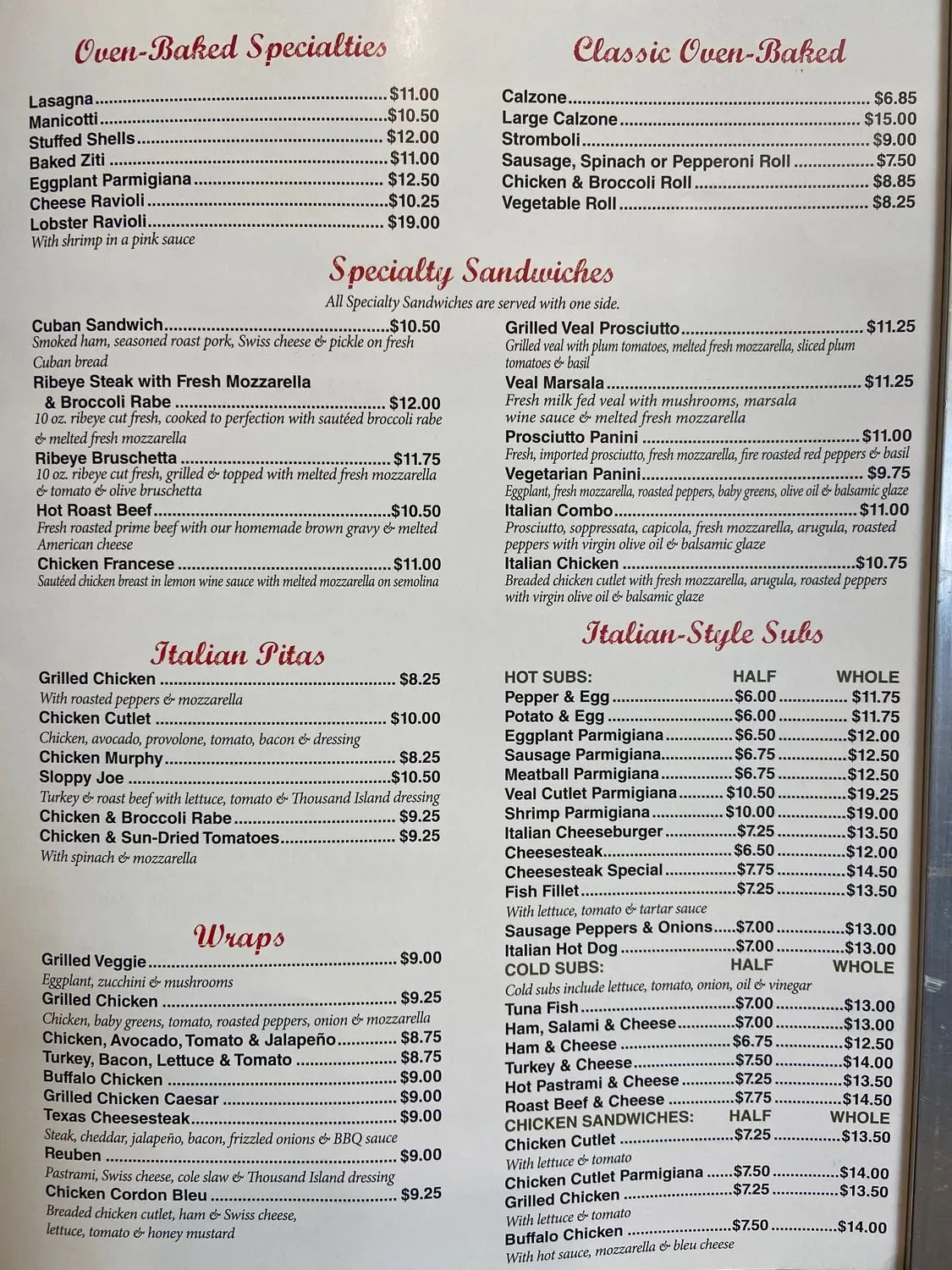 Menu 2