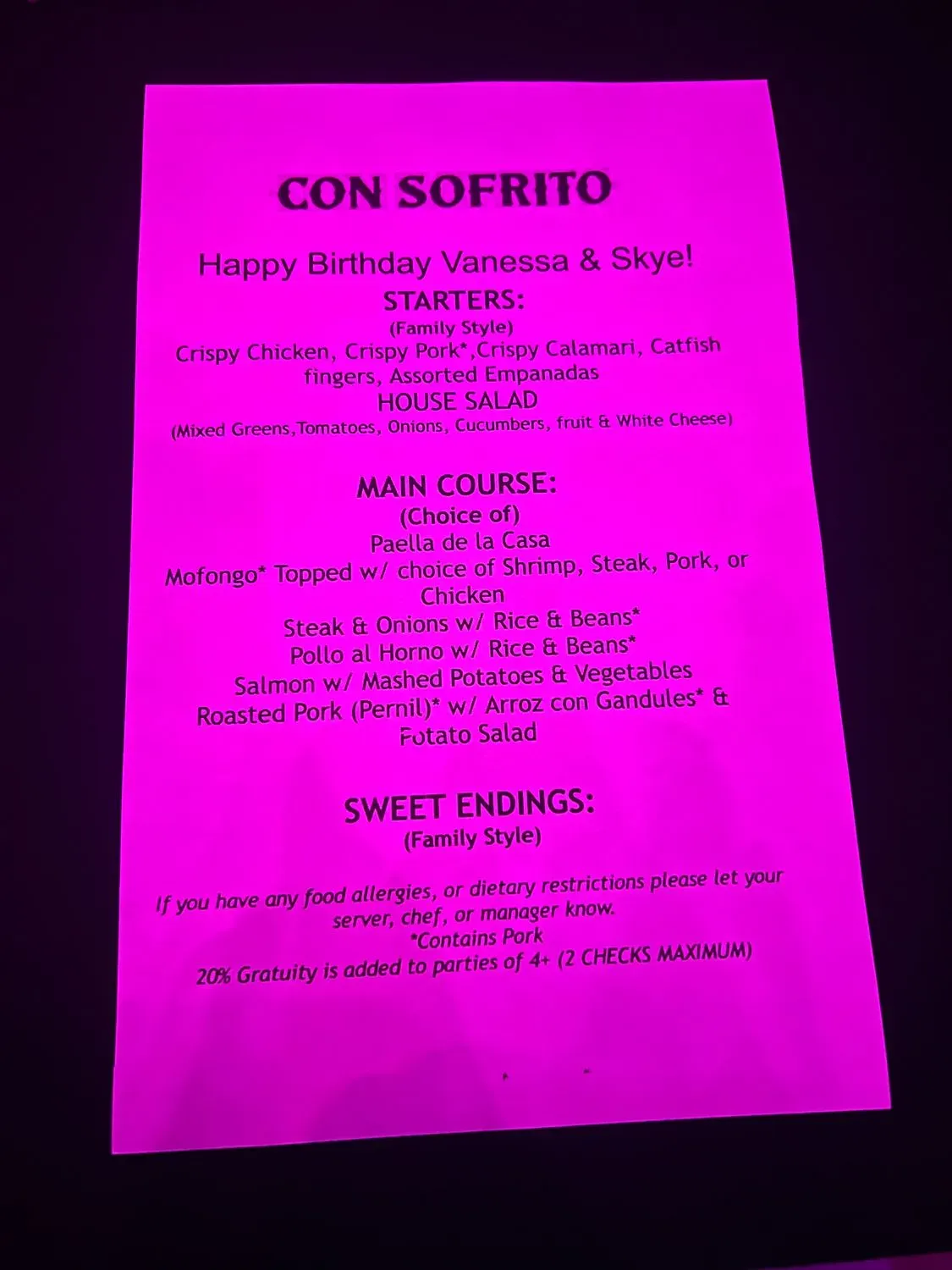 Menu 4