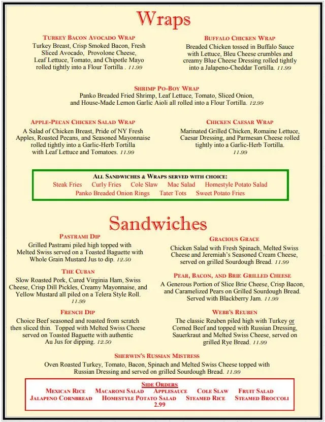 Menu 5