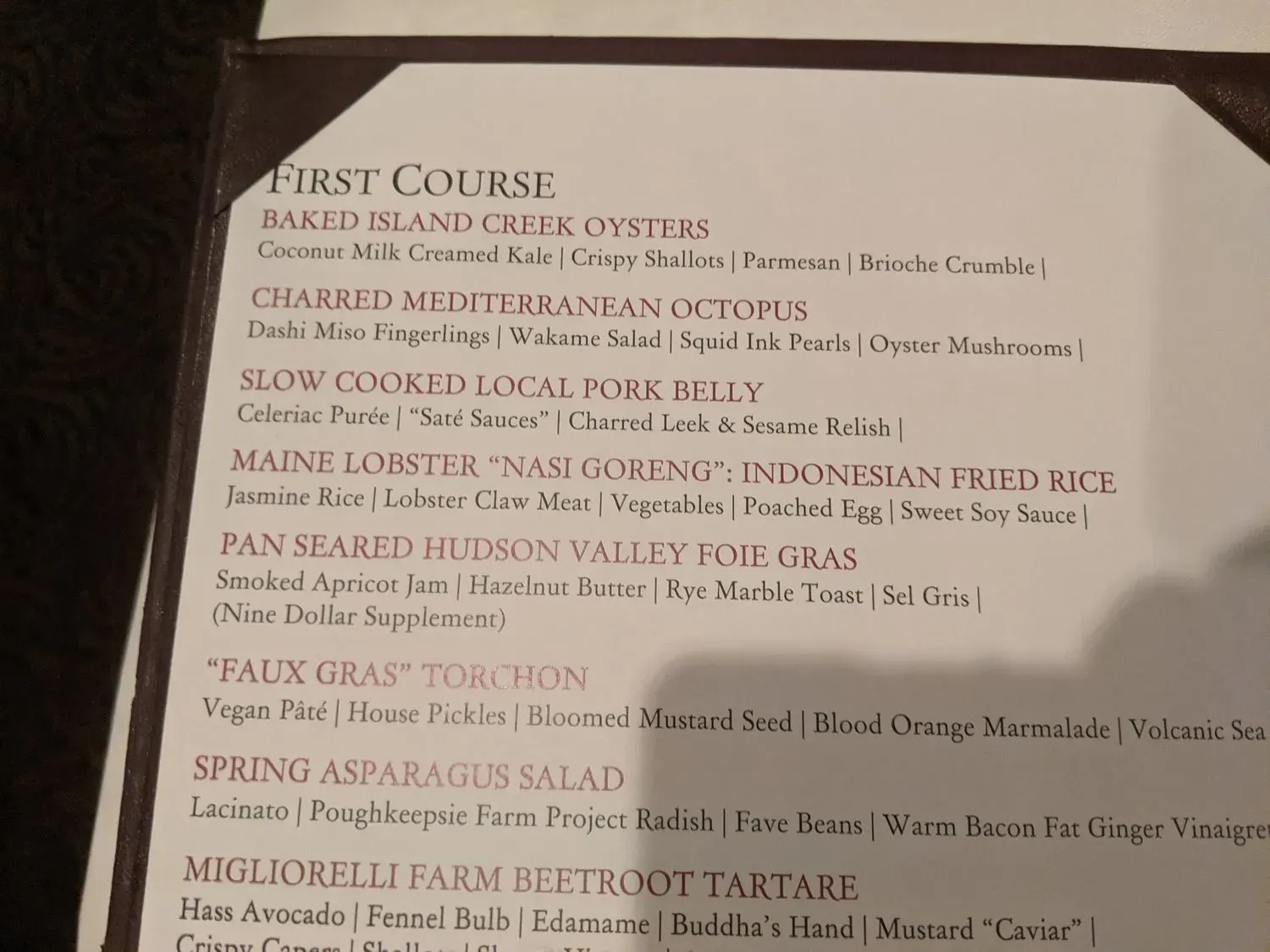 Menu 4