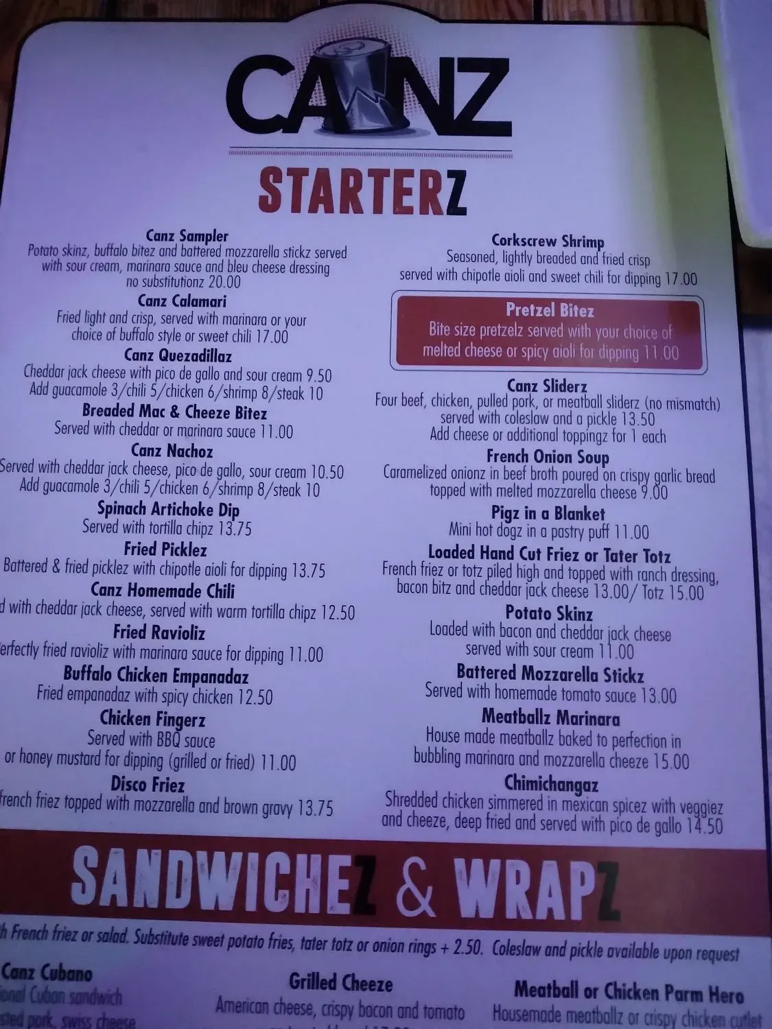 Menu 3