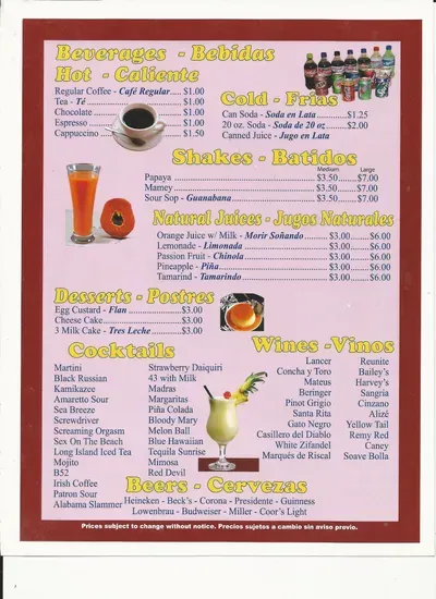 Menu 6