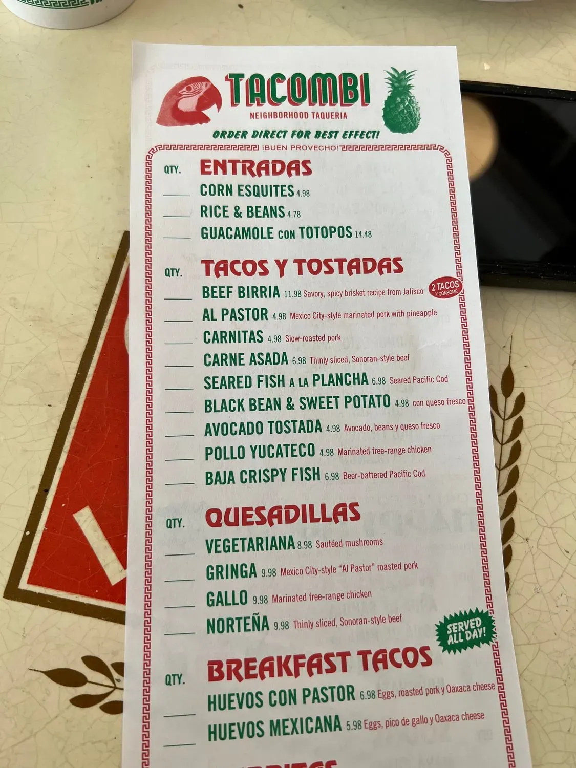 Menu 4