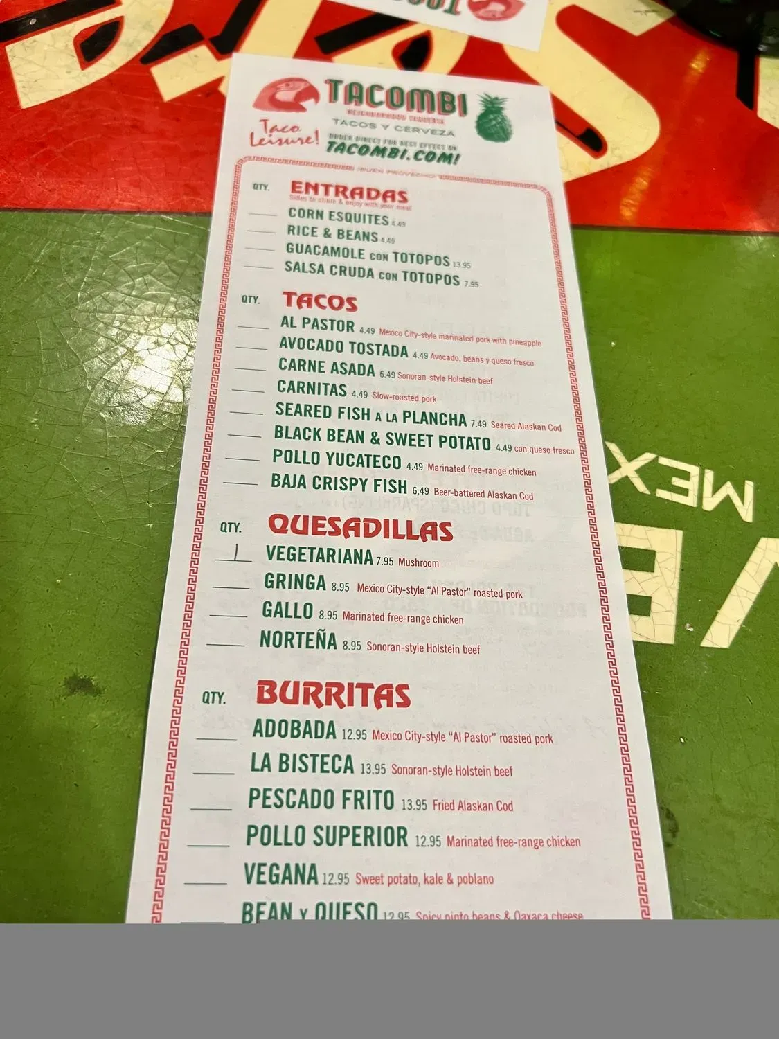 Menu 3