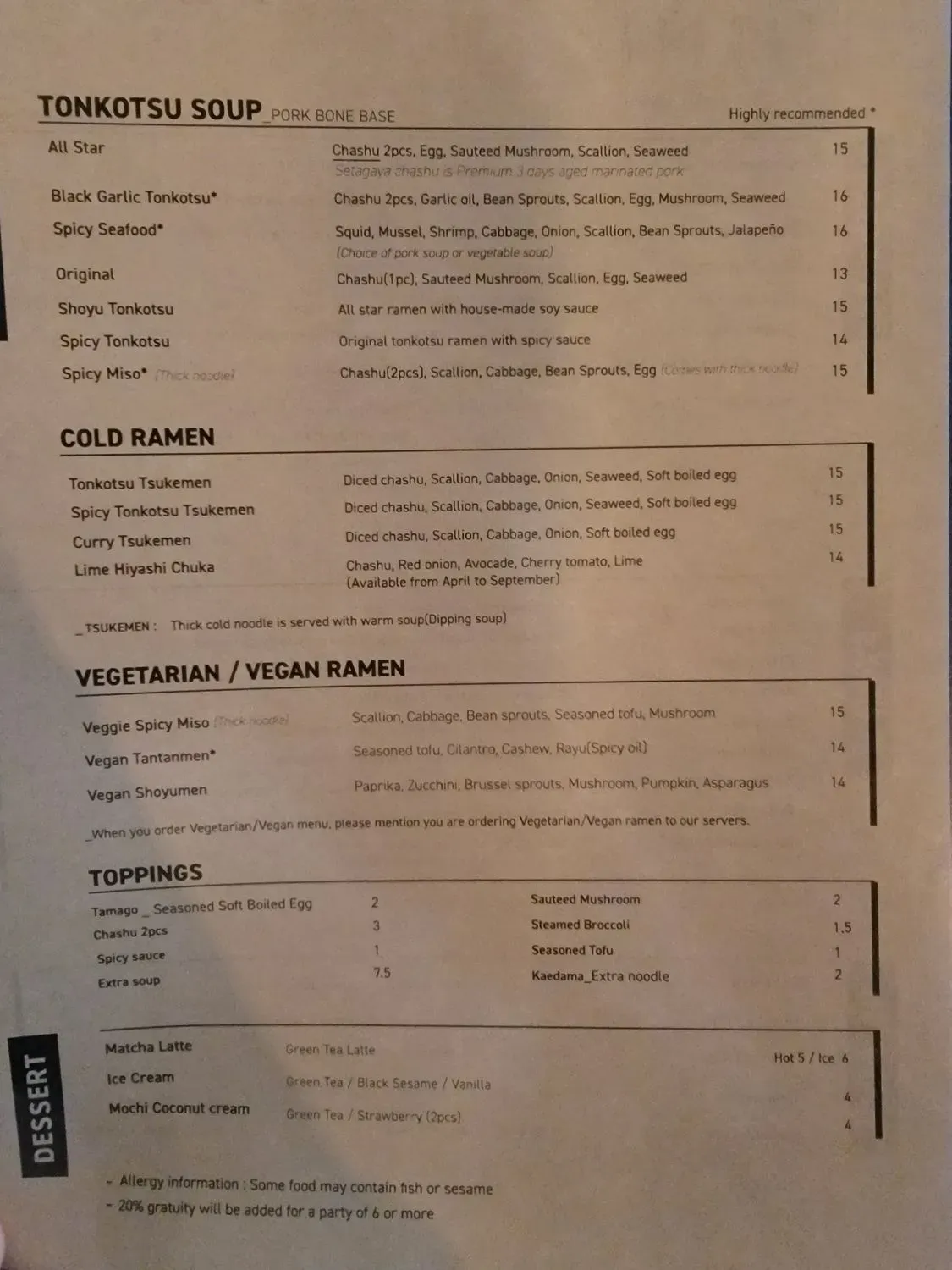 Menu 4