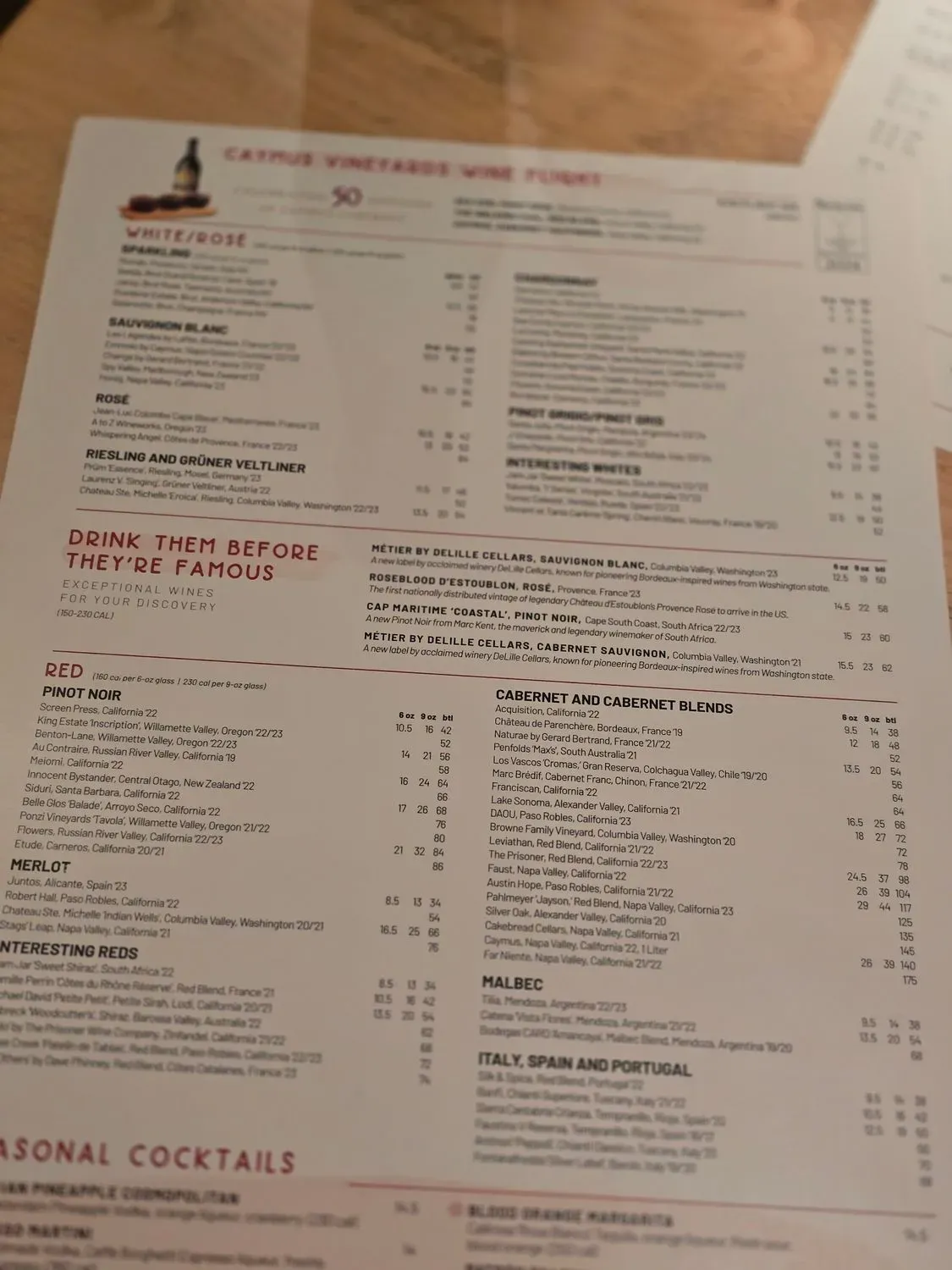 Menu 5