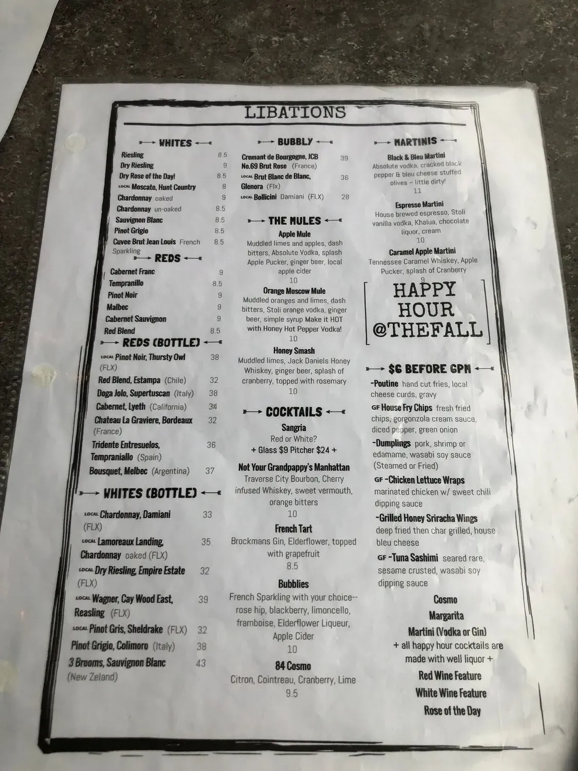 Menu 5