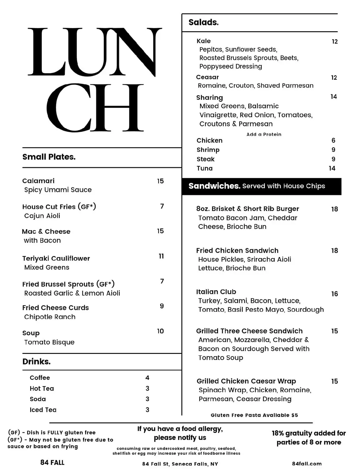 Menu 3