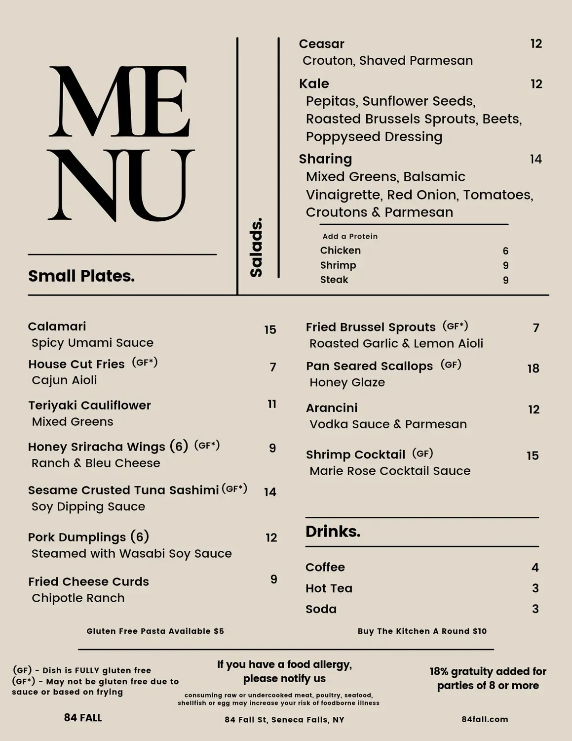 Menu 2