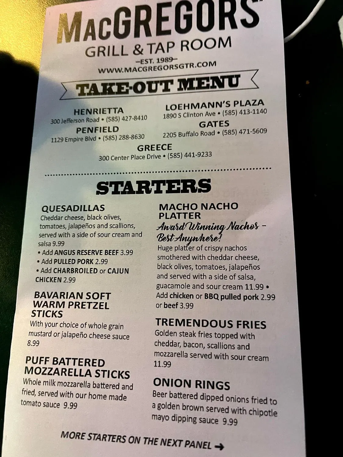 Menu 4