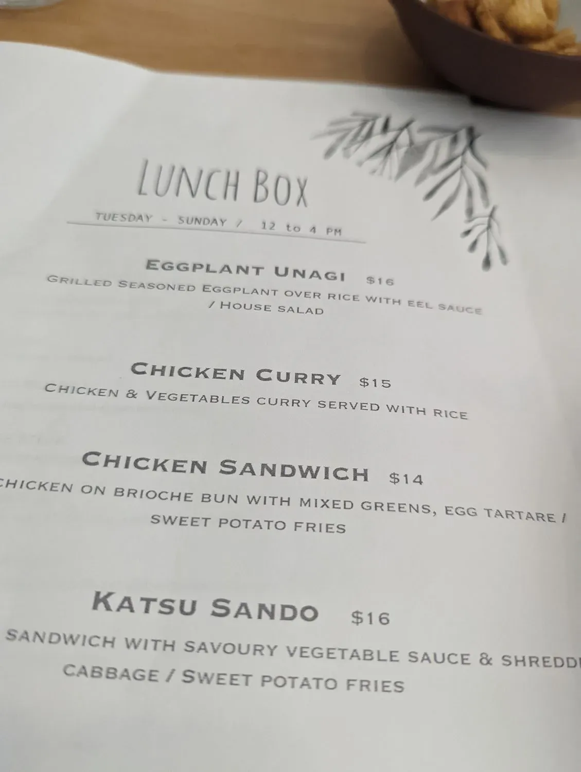 Menu 6