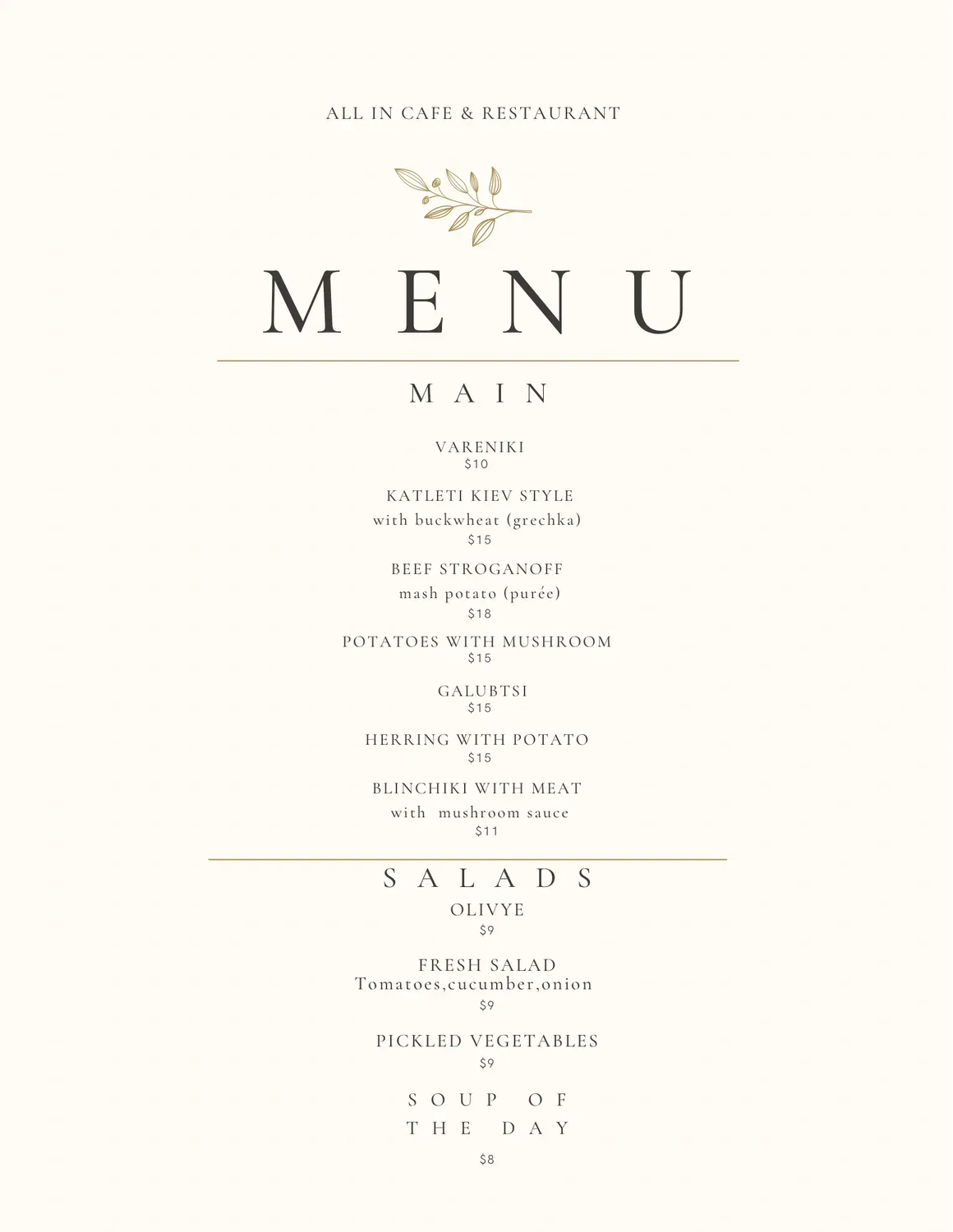 Menu 4