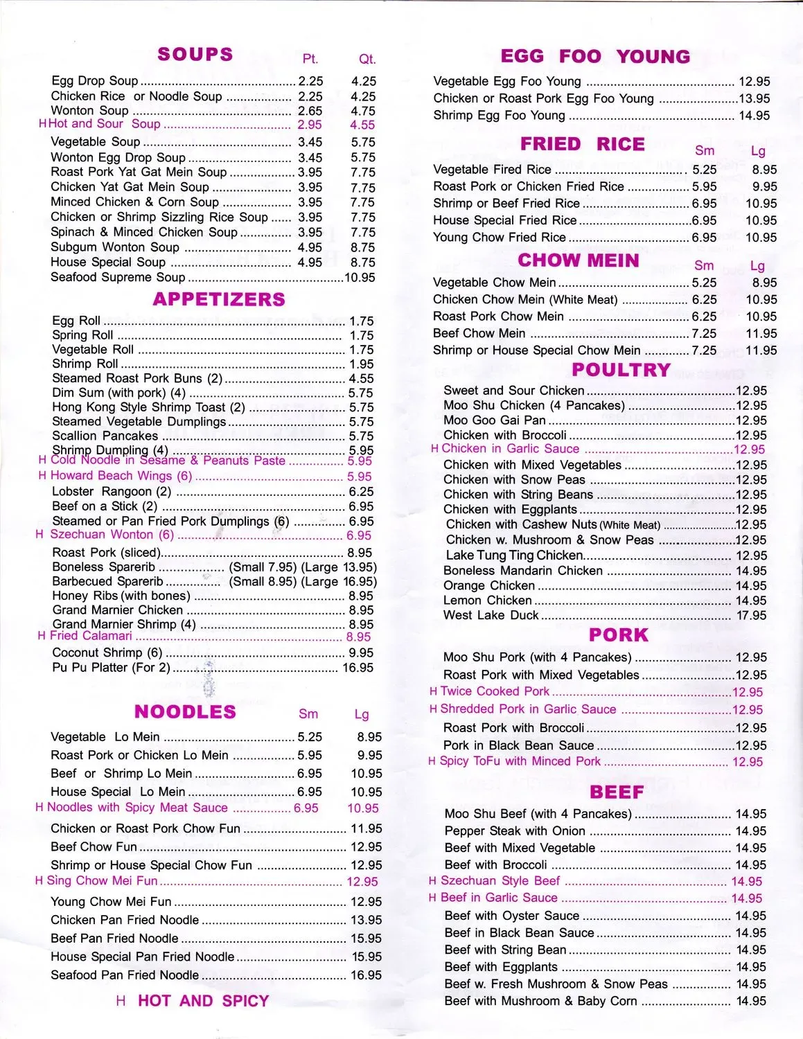 Menu 2