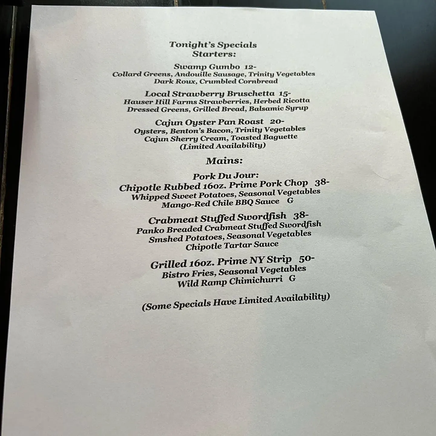 Menu 4