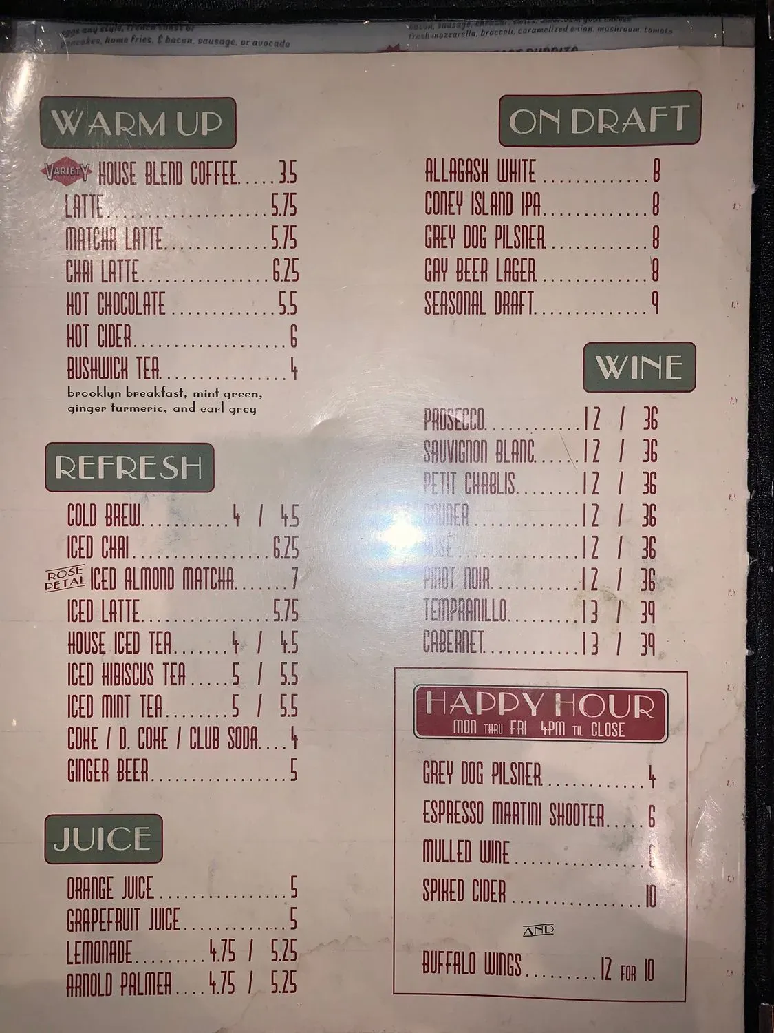 Menu 1