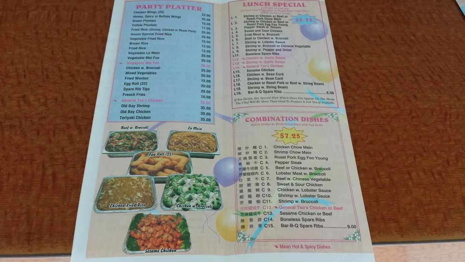 Menu 5