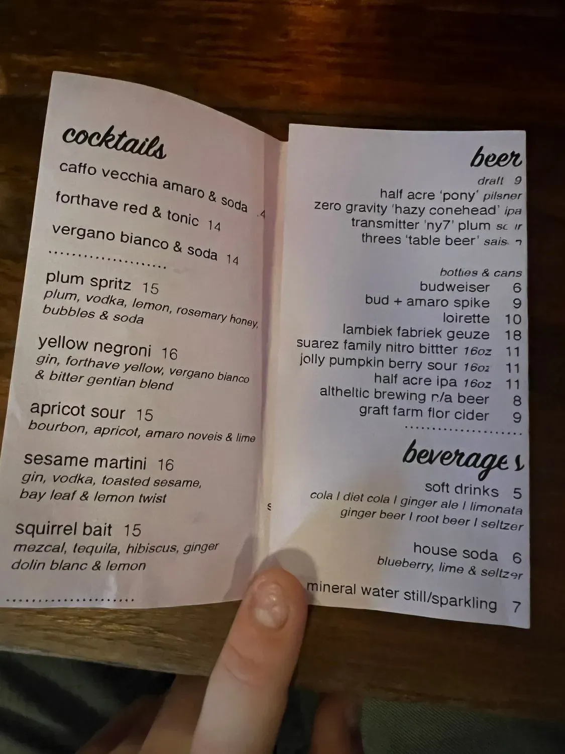 Menu 1