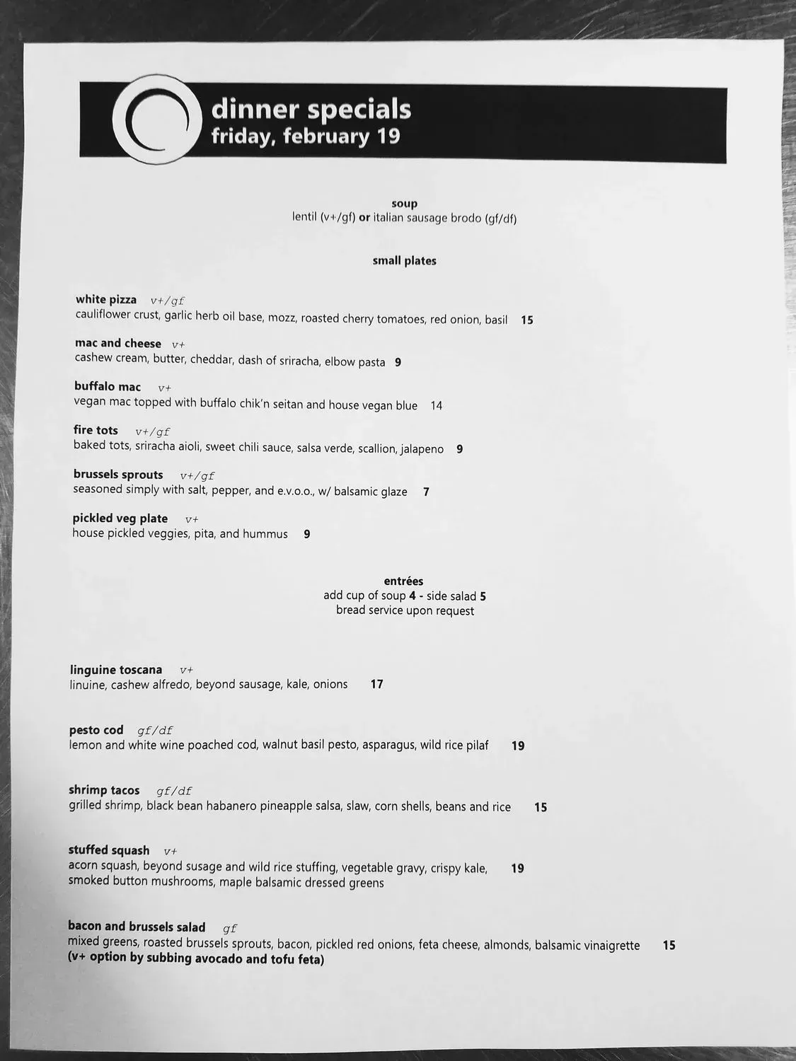 Menu 1