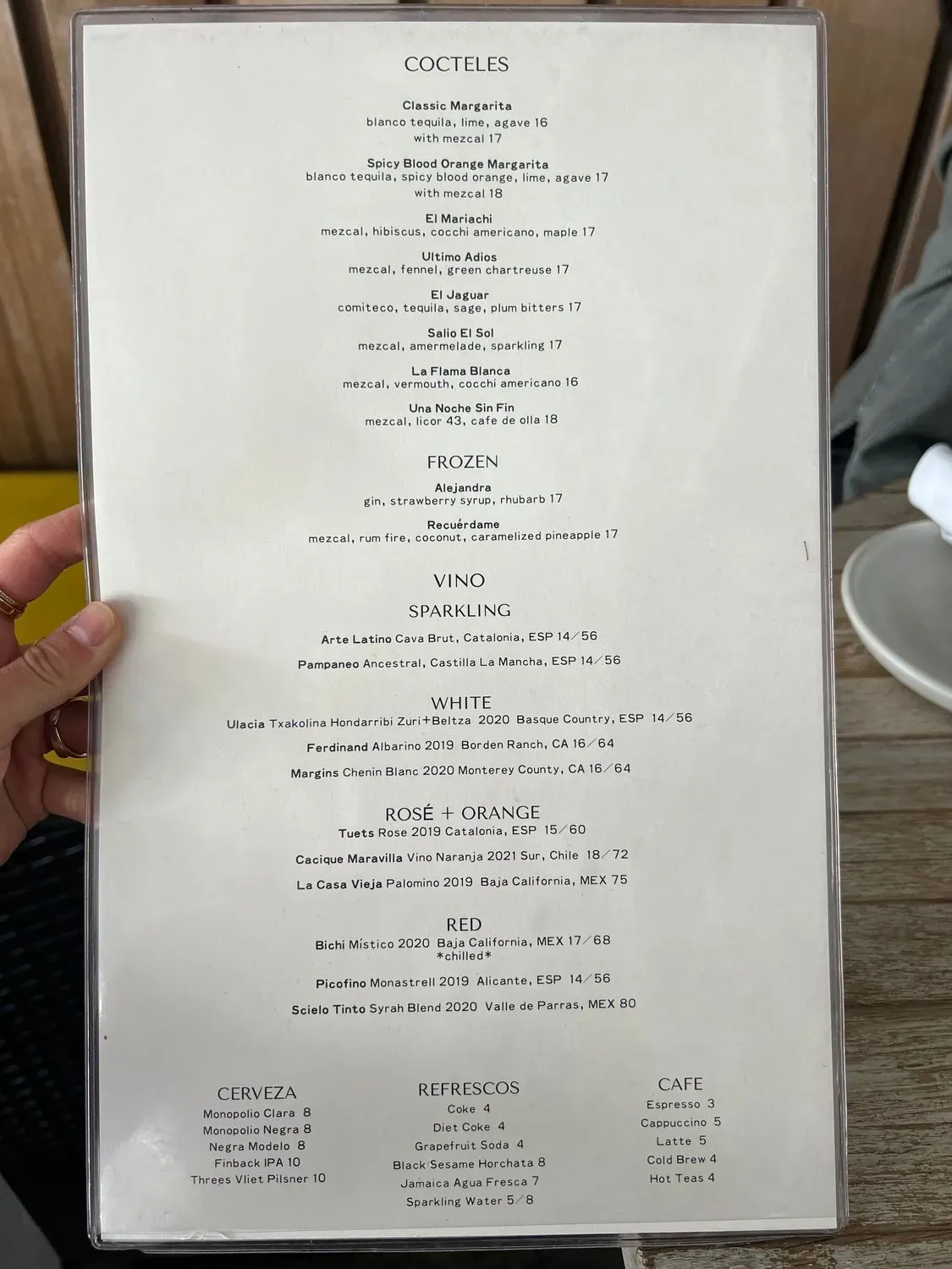 Menu 5