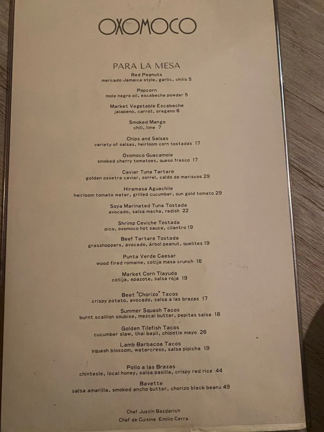 Menu 1