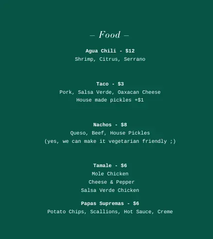 Menu 3