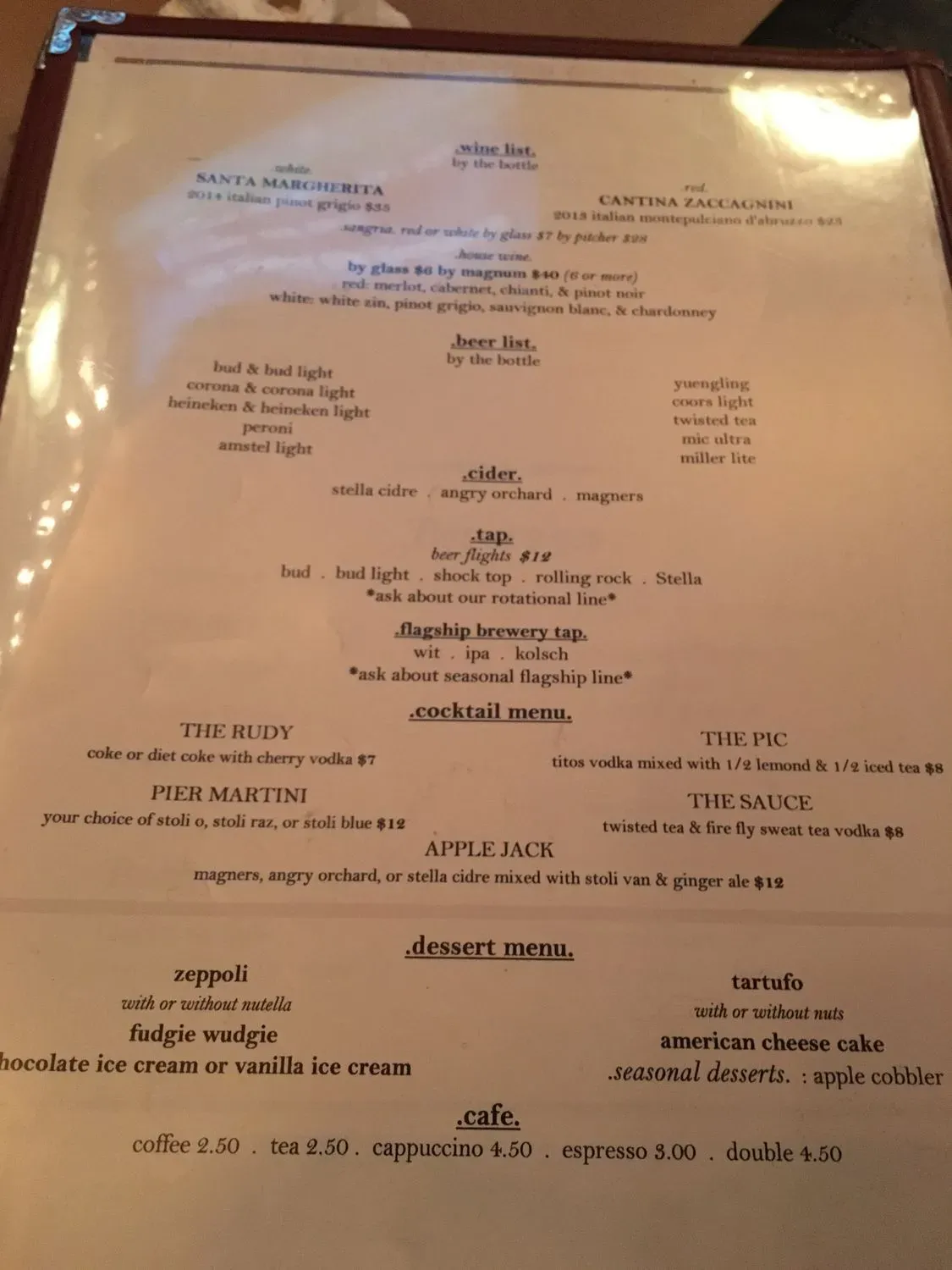 Menu 5