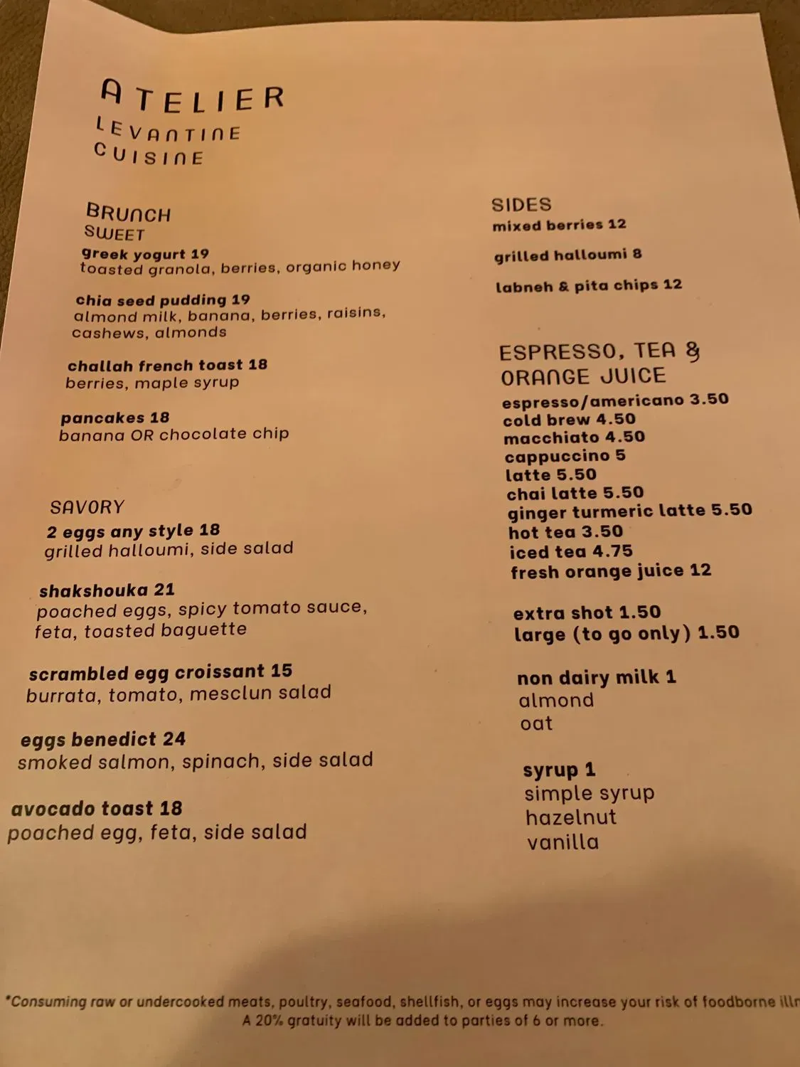 Menu 3