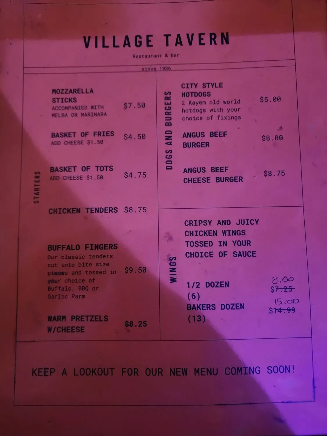 Menu 1