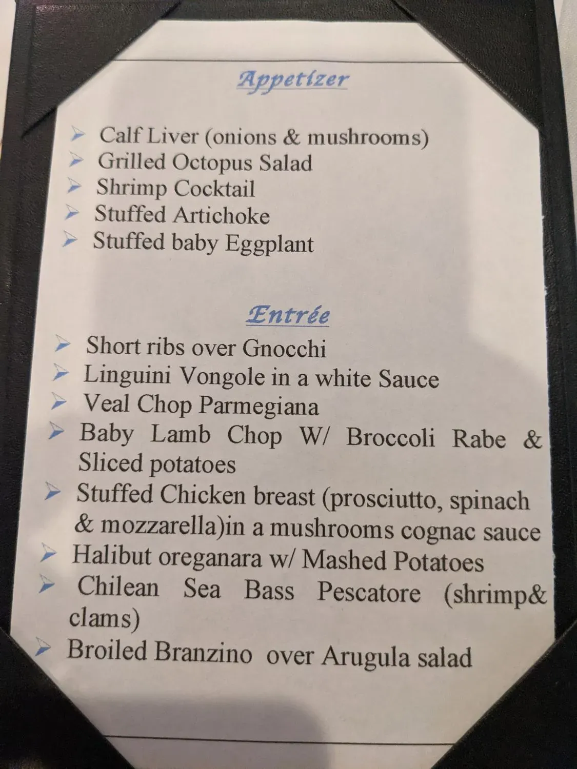 Menu 5