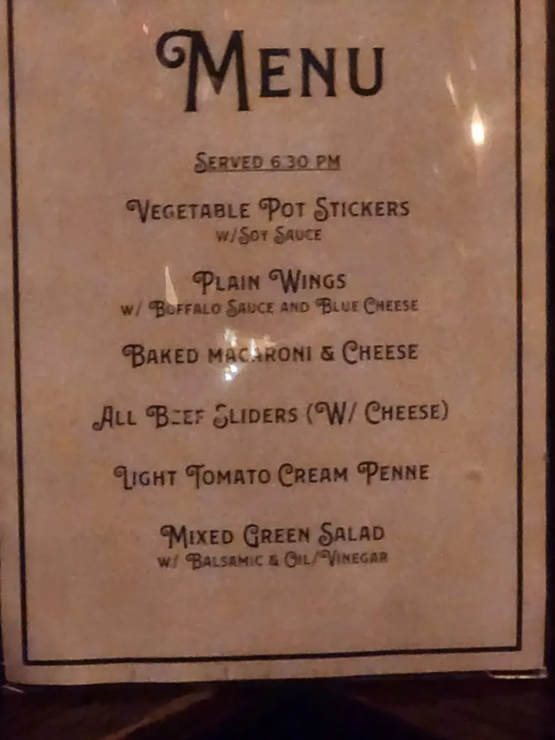 Menu 1