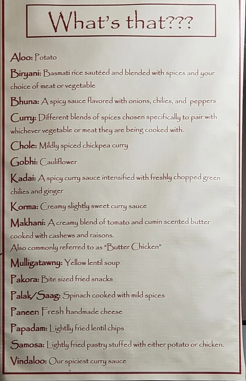 Menu 1