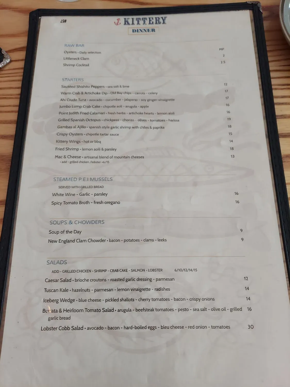 Menu 5