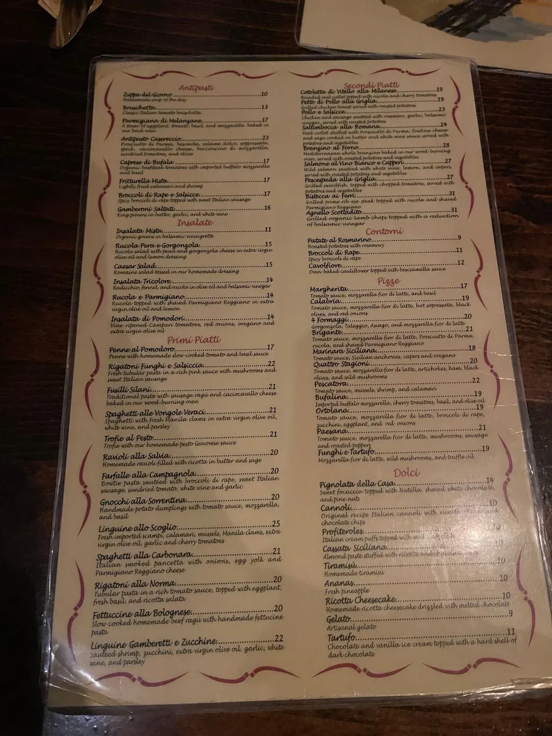 Menu 5