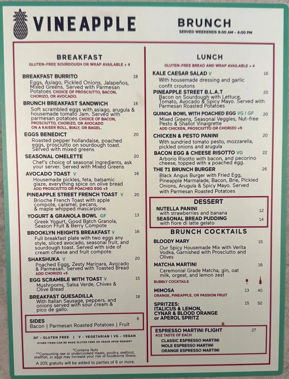 Menu 5