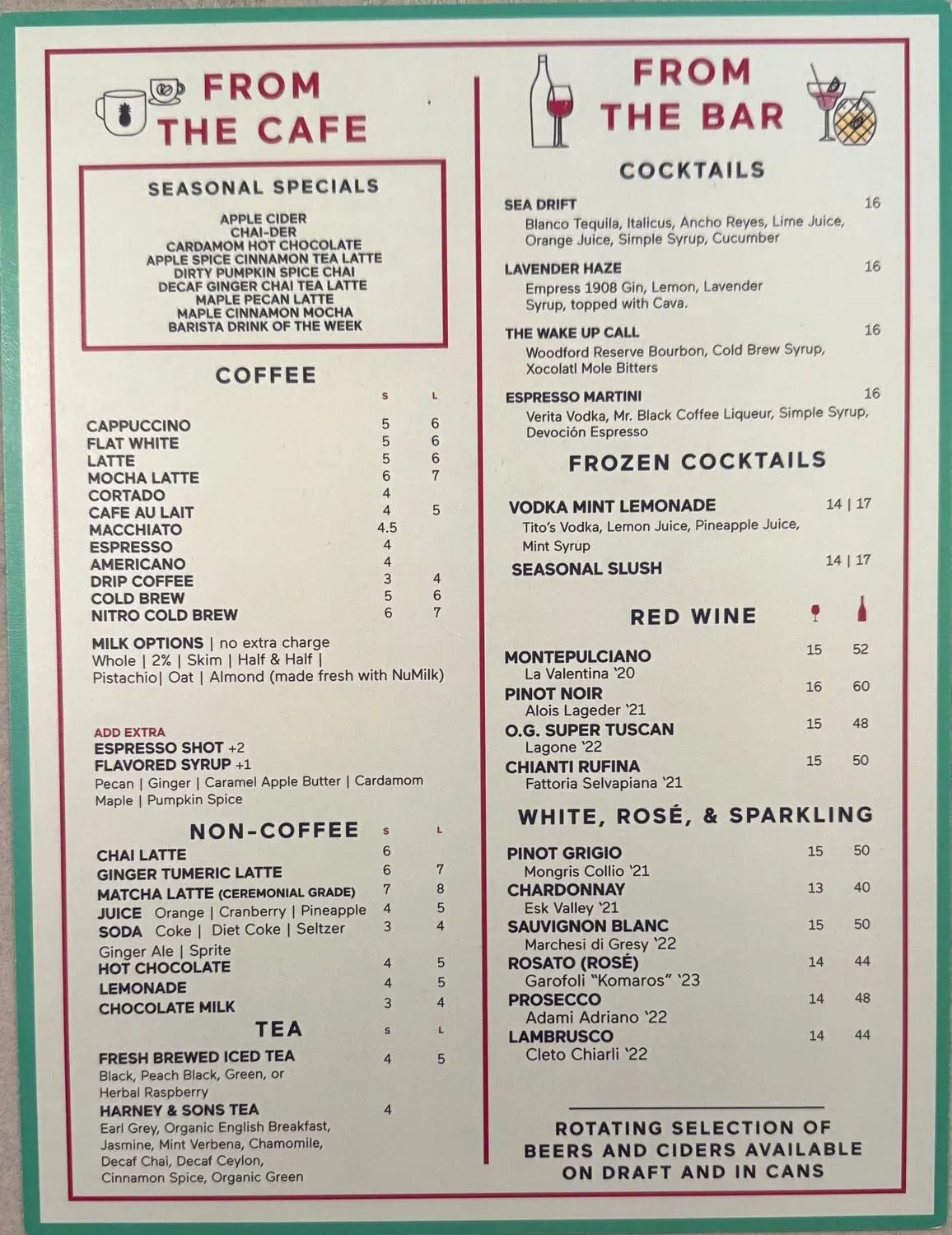 Menu 2