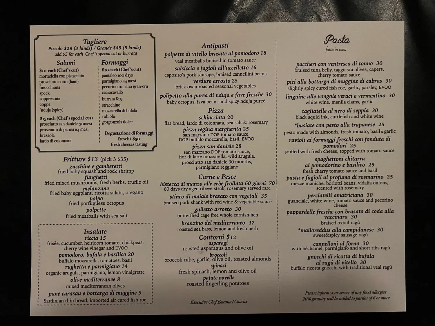 Menu 2