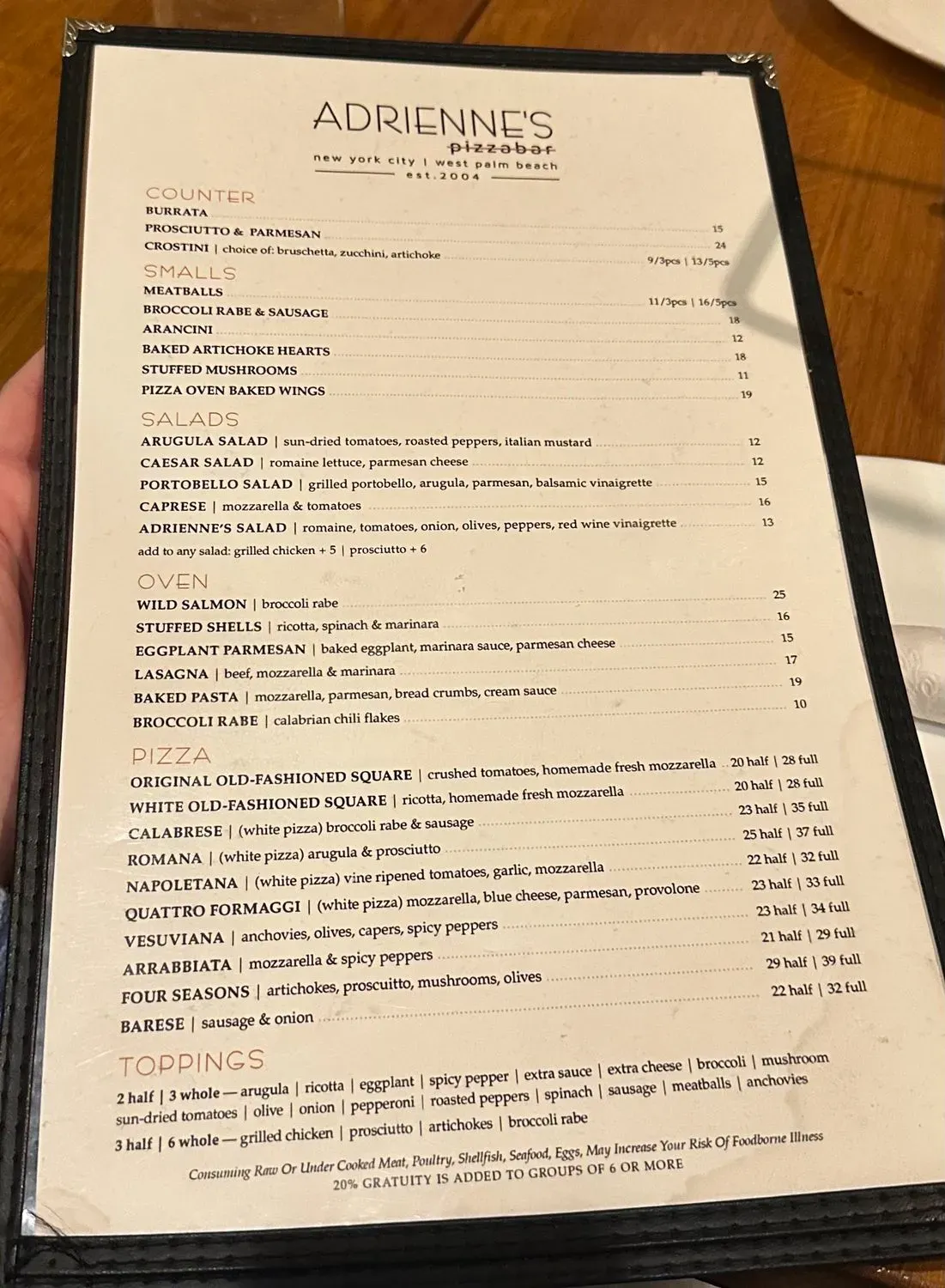 Menu 1