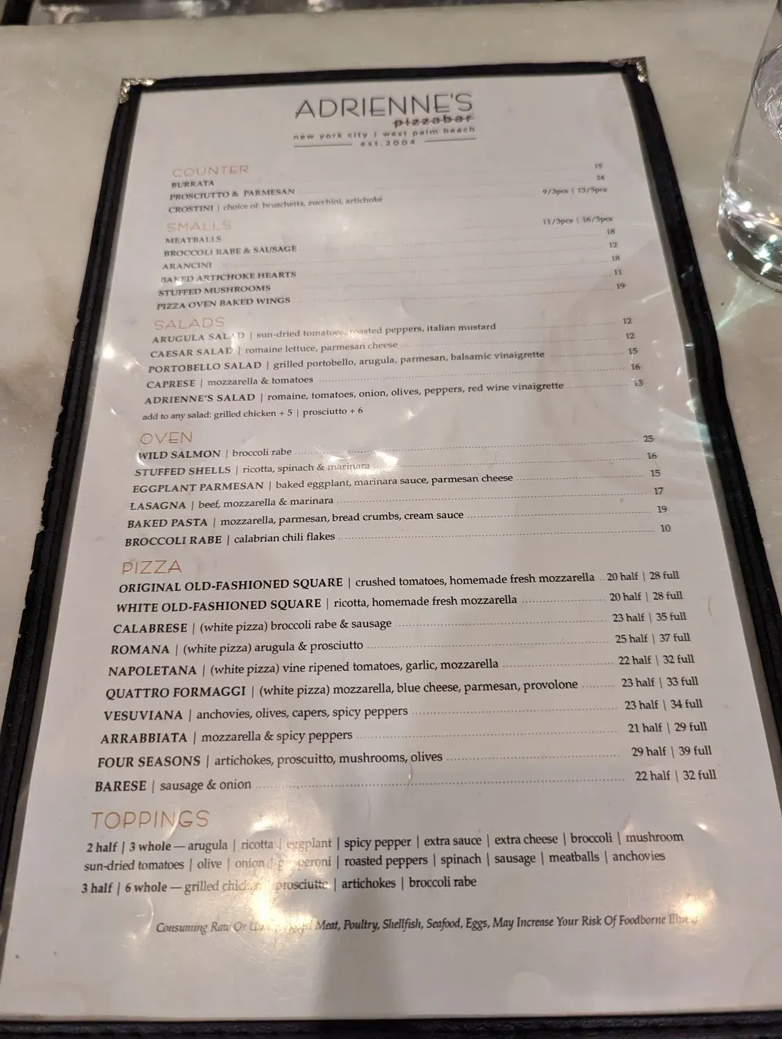 Menu 4