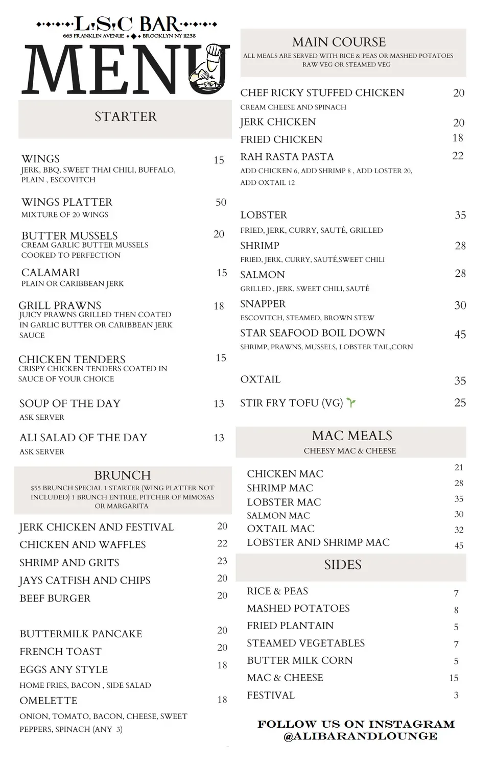 Menu 1