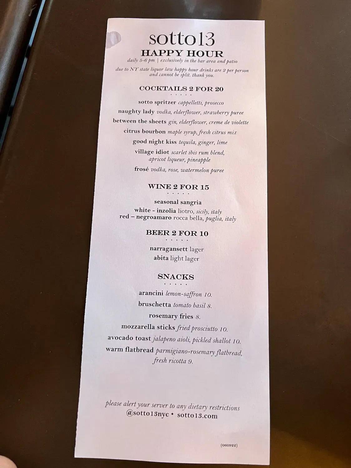 Menu 2