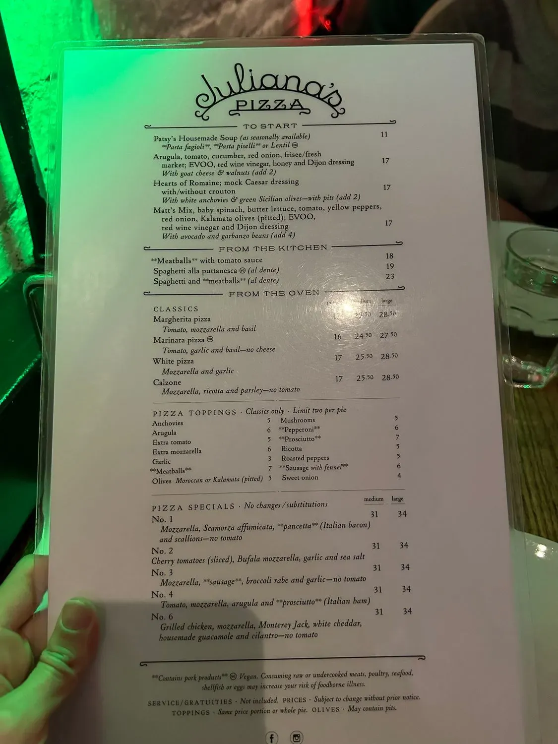 Menu 5